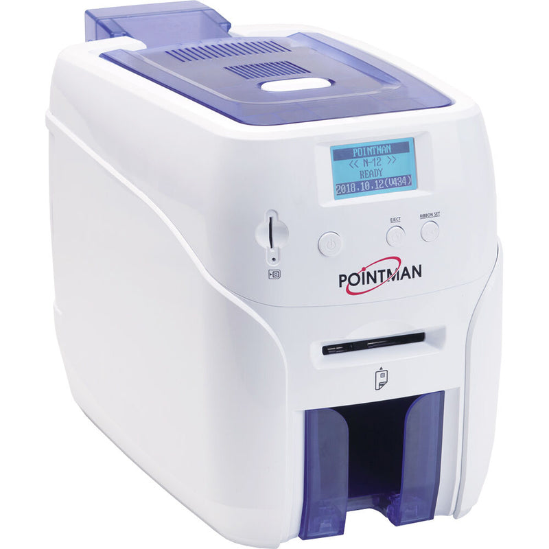 Pointman N20 Single-Sided ID Card Printer with MIFARE & Contact Smart Card Encoder