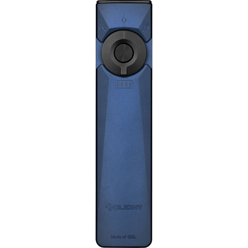 Olight Arkfeld Ultra Flashlight with UV and Green Laser (Cool White Light, Navy Blue)