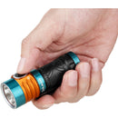 Olight Baton Turbo Rechargeable Flashlight (Roadster Blue / Orange)