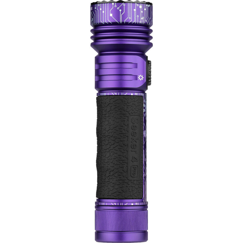 Olight Seeker 4 Pro Rechargeable LED Flashlight (Cool White LED, Cyber Violet)
