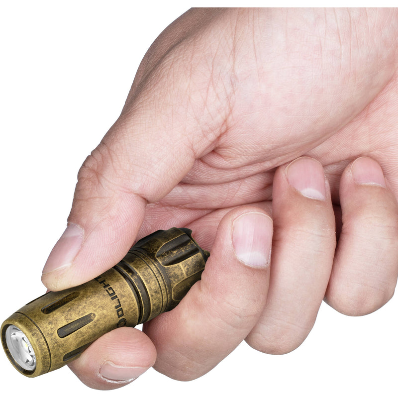 Olight I18 Rechargeable Key Chain Light (Brass)