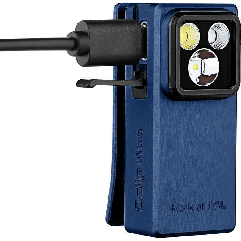 Olight Oclip Ultra Rechargeable Clip-On Light (Navy Blue)