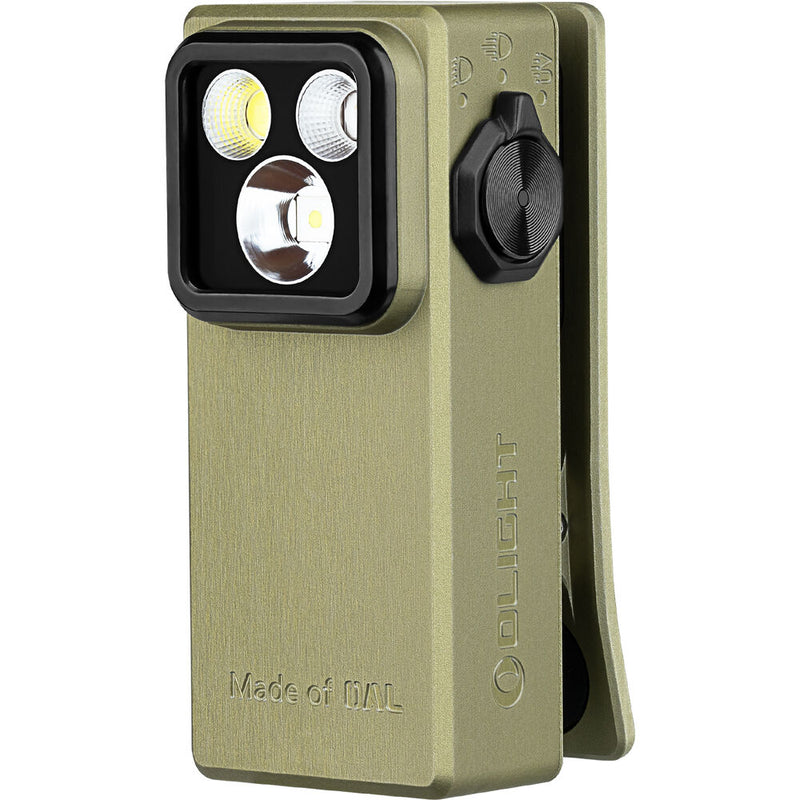 Olight Oclip Ultra Rechargeable Clip-On Light (Olive Green)