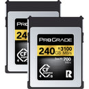 ProGrade Digital 240GB CFexpress 4.0 Type B Gold Memory Card (2-Pack)