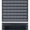 Lowell Manufacturing 3 RU Rack Top Brush Panel with 9 RU Slotted Vent Panel