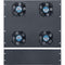 Lowell Manufacturing 3 RU Rack Top Knockout Panel with 9 RU Fan Panel with Four 4" Fans