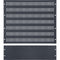 Lowell Manufacturing 3 RU Rack Top Knockout Panel with 9 RU Slotted Vent Panel
