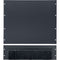 Lowell Manufacturing 3 RU Rack Top Brush Panel with 9 RU Solid Top Panel