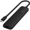 Satechi Slim USB-C 7-in-1 Multi-Port Adapter with Ethernet (Black)