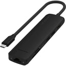 Satechi Slim USB-C 7-in-1 Multi-Port Adapter with Ethernet (Black)