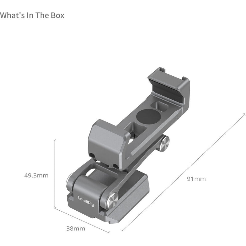 SmallRig Arca-Type Quick Release Phone Support for DJI RS 4 Mini/RS 3 Mini