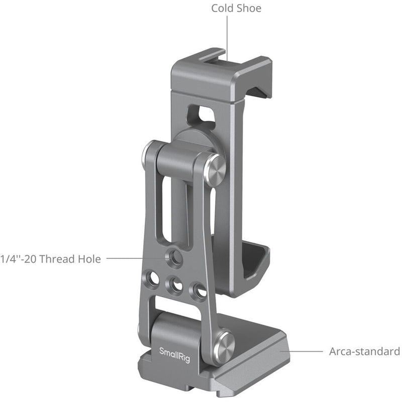 SmallRig Arca-Type Quick Release Phone Support for DJI RS 4 Mini/RS 3 Mini