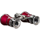 LaScala Optics 3x25 Aida Opera Glasses (Burgundy & Silver)