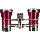 LaScala Optics 3x25 Aida Opera Glasses (Burgundy & Silver)