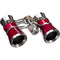 LaScala Optics 3x25 Aida Opera Glasses (Burgundy & Silver)