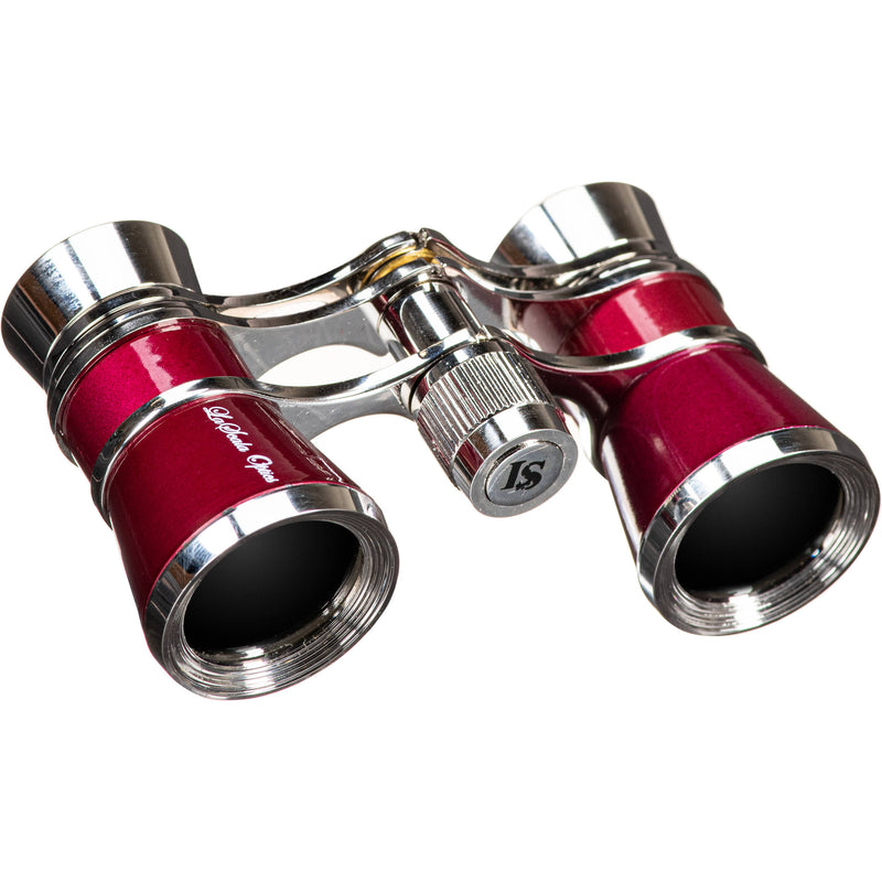 LaScala Optics 3x25 Aida Opera Glasses (Burgundy & Silver)
