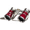 LaScala Optics 3x25 Carmen Opera Glasses with Red LED Flashlight (Burgundy & Silver)