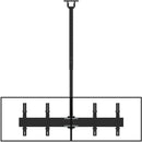 Kanto Living Back-To-Back Quad-Screen Ceiling Mount for Four 40-45" TVs