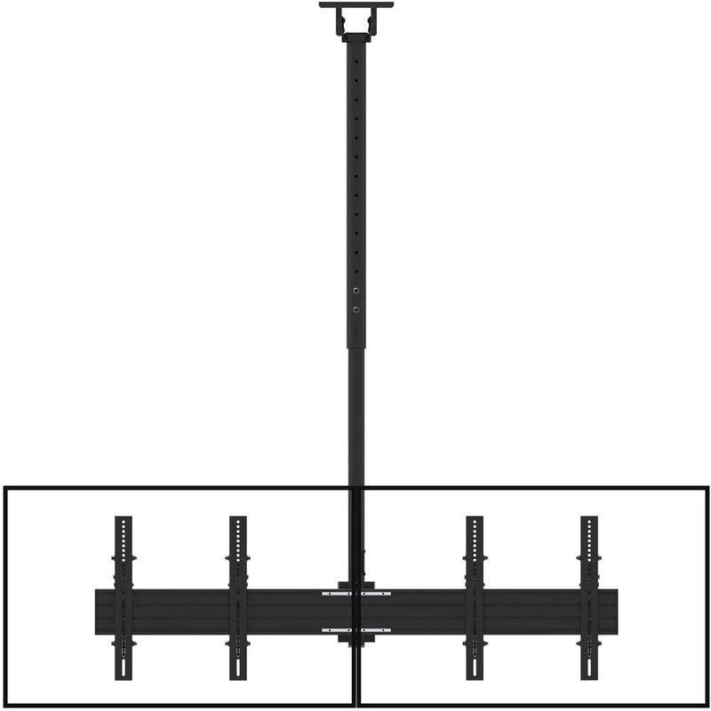 Kanto Living Back-To-Back Quad-Screen Ceiling Mount for Four 40-45" TVs
