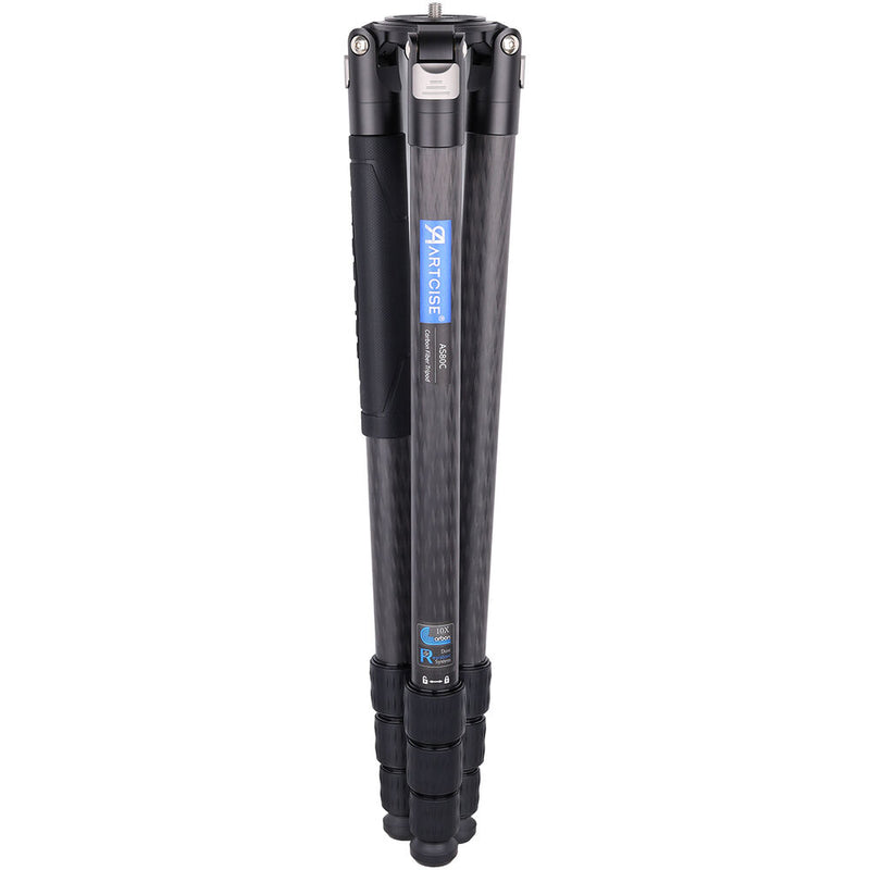 ARTCISE AS80C+MA Carbon Fiber Tripod with 65mm Bowl, Magic Arm & Smartphone Holder (Black)
