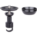 ARTCISE AS80C+MA Carbon Fiber Tripod with 65mm Bowl, Magic Arm & Smartphone Holder (Black)