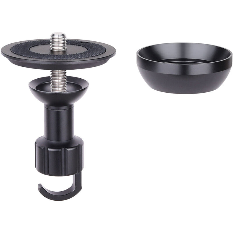 ARTCISE AS80C+MA Carbon Fiber Tripod with 65mm Bowl, Magic Arm & Smartphone Holder (Black)