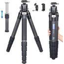 ARTCISE CS901C Compact Carbon Fiber Tripod with Low-Profile Head and Magic Arm