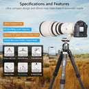 ARTCISE CS901C Compact Carbon Fiber Tripod with Low-Profile Head and Magic Arm