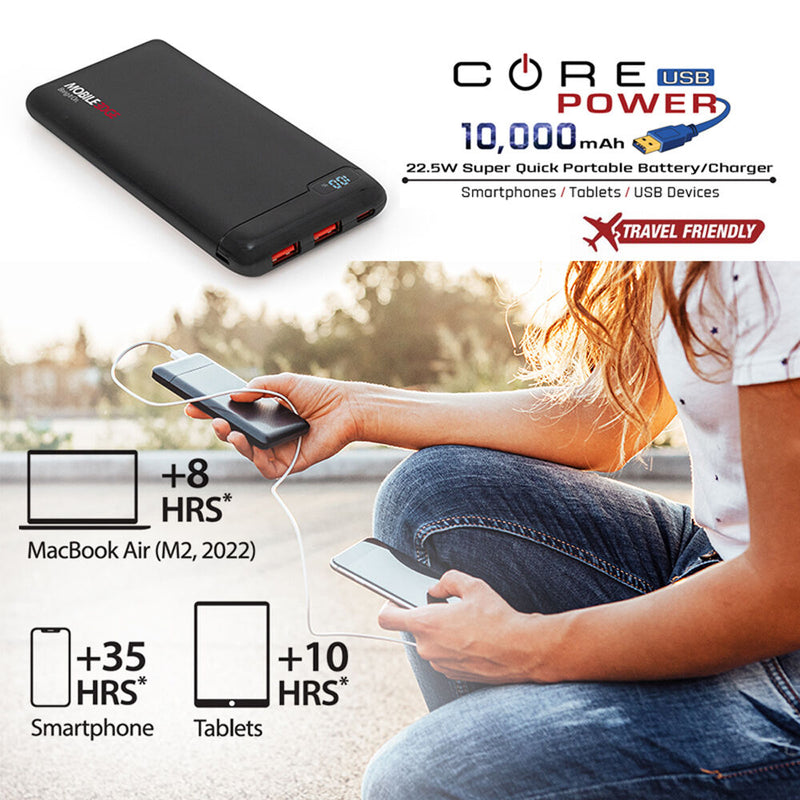 Mobile Edge CORE Power USB Power Charger (10,000mAh)