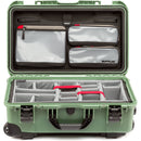 Nanuk 935 Wheeled Waterproof Hard Case Pro Photo/Video Kit with Padded Dividers & Lid Organizer (Sage, 28.5L)
