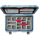 Nanuk 935 Wheeled Waterproof Hard Case Pro Photo/Video Kit with Padded Dividers & Lid Organizer (Blue, 28.5L)