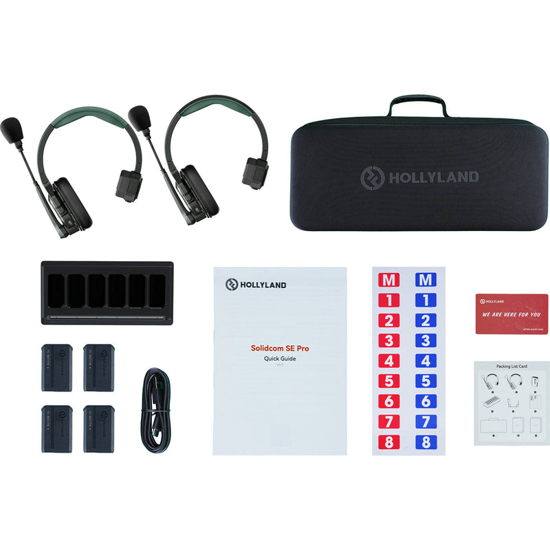 Hollyland Solidcom SE Pro 2S 2-Person Full-Duplex Single-Ear Headset Intercom System (1.9 GHz)