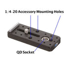 Kirk Universal Multiuse Lens Plate with 2 Screws and QRB-1S (4.5")