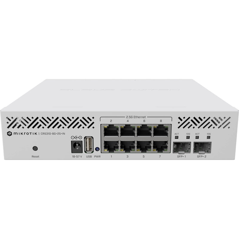 MikroTik CRS310-8G+2S+IN 8-Port 2.5G Managed Network Switch with SFP+