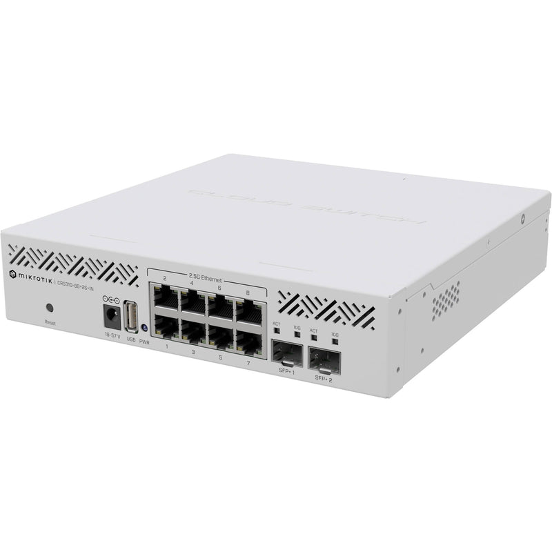 MikroTik CRS310-8G+2S+IN 8-Port 2.5G Managed Network Switch with SFP+