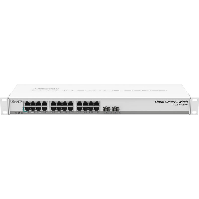 MikroTik CSS326-24G-2S+RM 24-Port Gigabit Managed Network Switch with SFP+