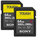 Sony 64GB SF-G TOUGH Series UHS-II SDXC Memory Card (2-Pack)