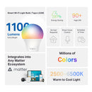 TP-Link Tapo L535E Smart Wi-Fi Light Bulb (Matter, 4-Pack)