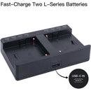 ANDYCINE 2-Bay L-Series/NP-F Fast Charger