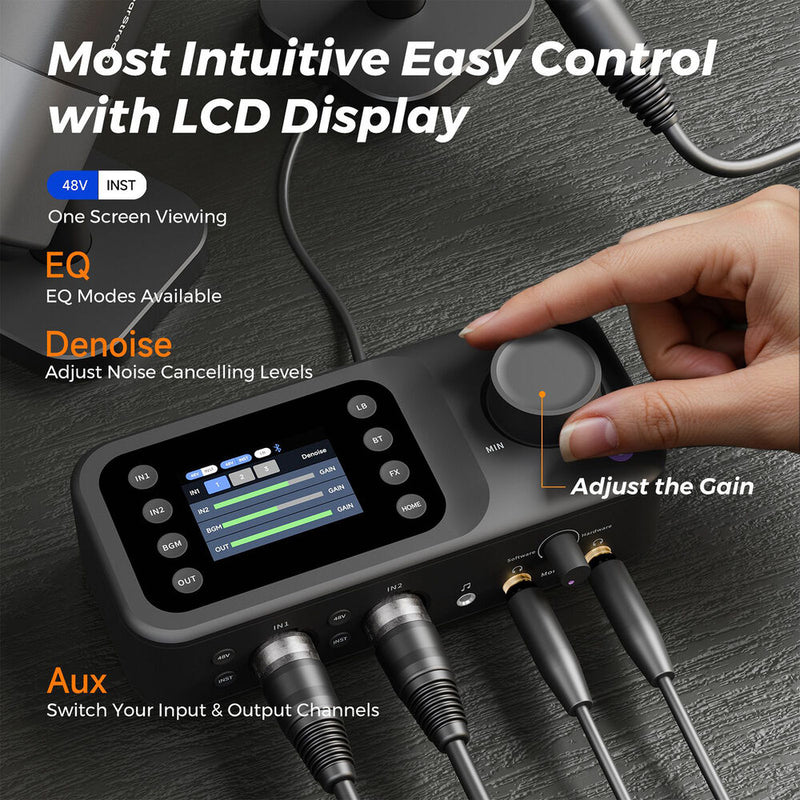 NearStream AMIX40U USB-C Audio Interface with Bluetooth