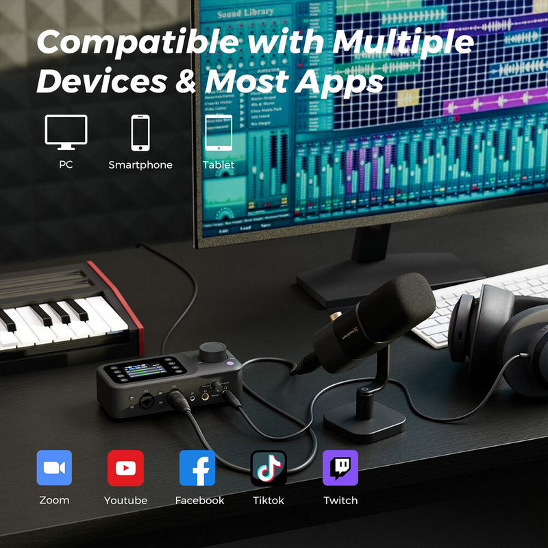NearStream AMIX40U USB-C Audio Interface with Bluetooth