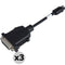 PNY mDP to DVI-D SL Adapter (3-Pack)