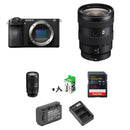 Sony a6700 Mirrorless Camera with 16-55mm and 70-350mm Lenses and Content Creation Kit