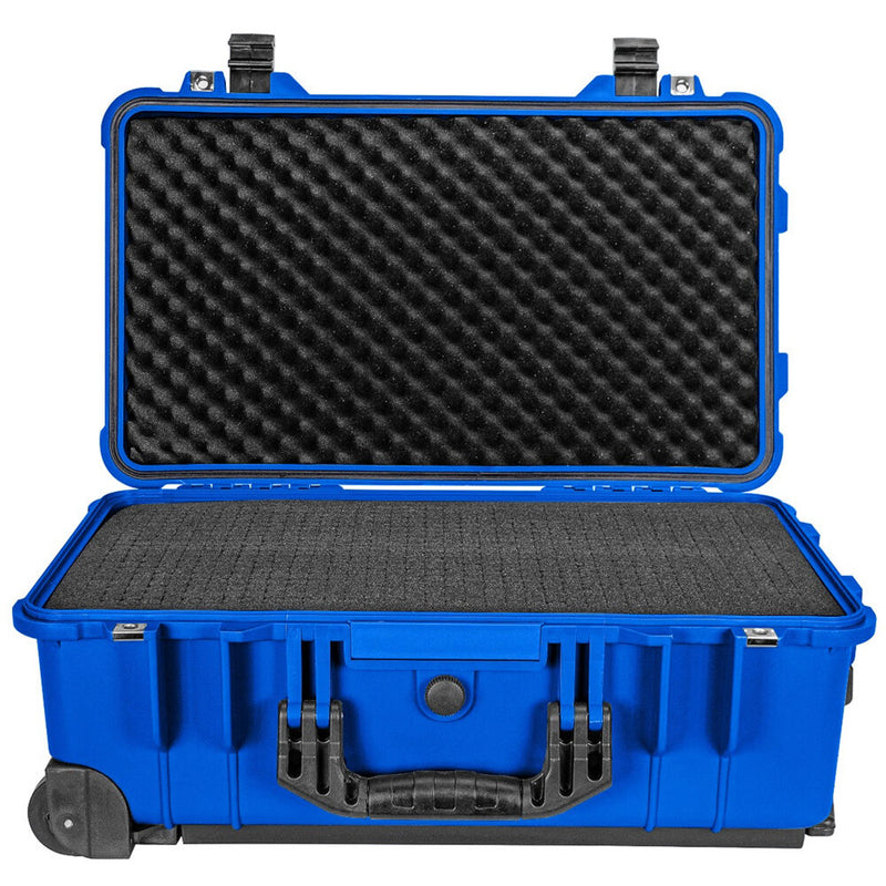 Eylar Carry-On Roller Hard Case with Foam (Blue, 22")
