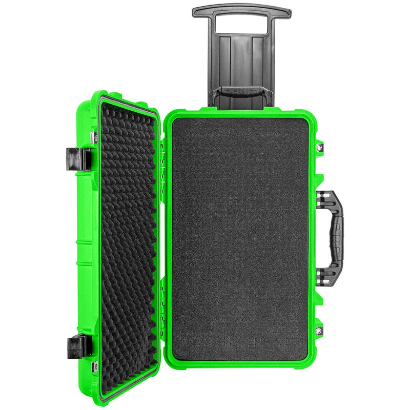 Eylar Carry-On Roller Hard Case with Foam (Neon Green, 22")