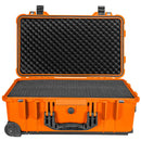 Eylar Carry-On Roller Hard Case with Foam (Orange, 22")