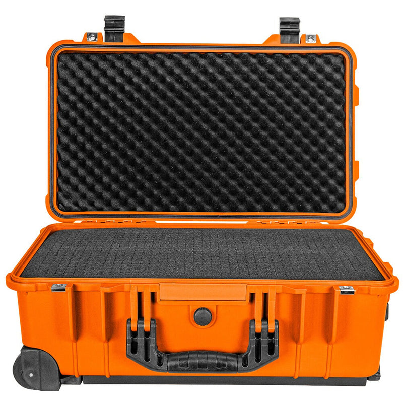 Eylar Carry-On Roller Hard Case with Foam (Orange, 22")