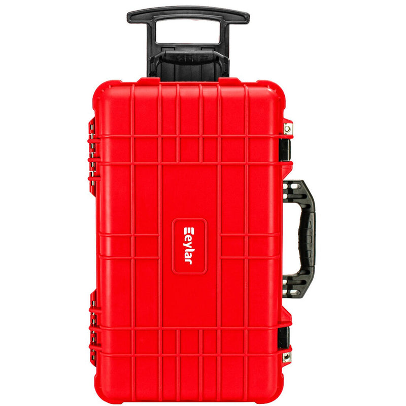 Eylar Carry-On Roller Hard Case with Foam (Red, 22")