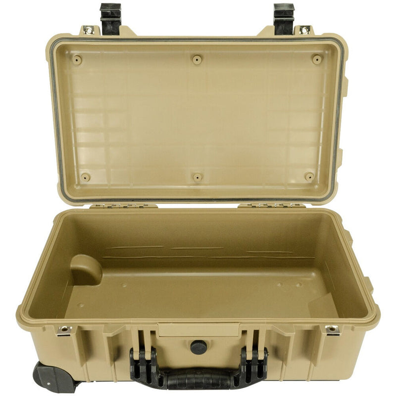 Eylar Carry-On Roller Hard Case with Foam (Tan, 22")