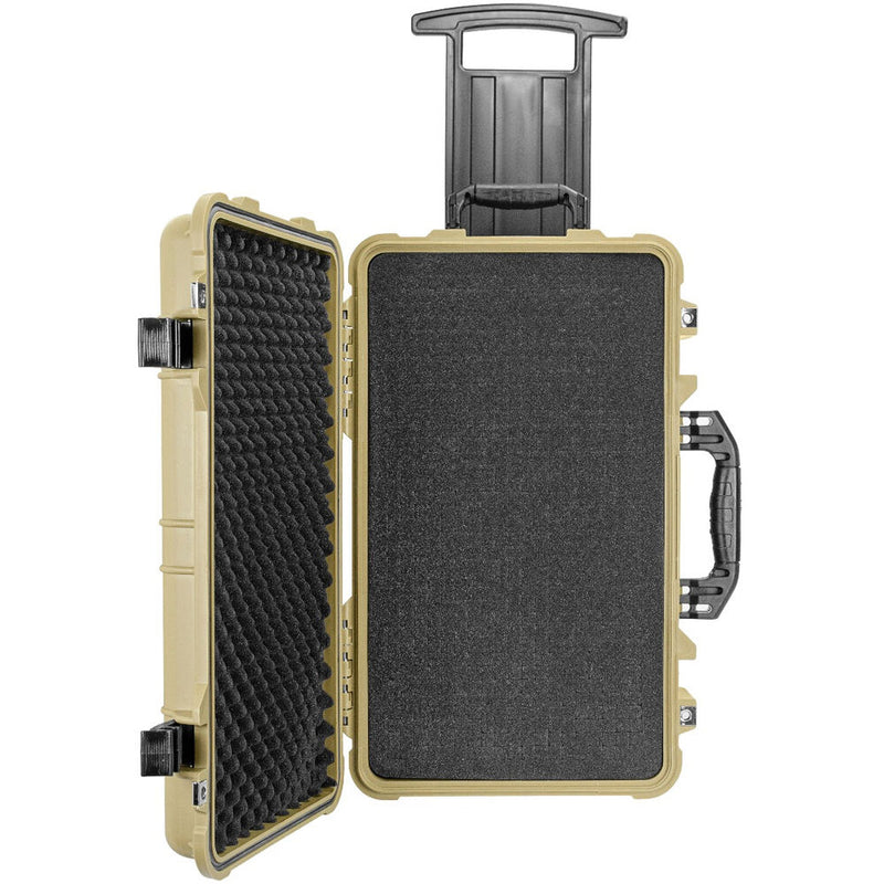 Eylar Carry-On Roller Hard Case with Foam (Tan, 22")